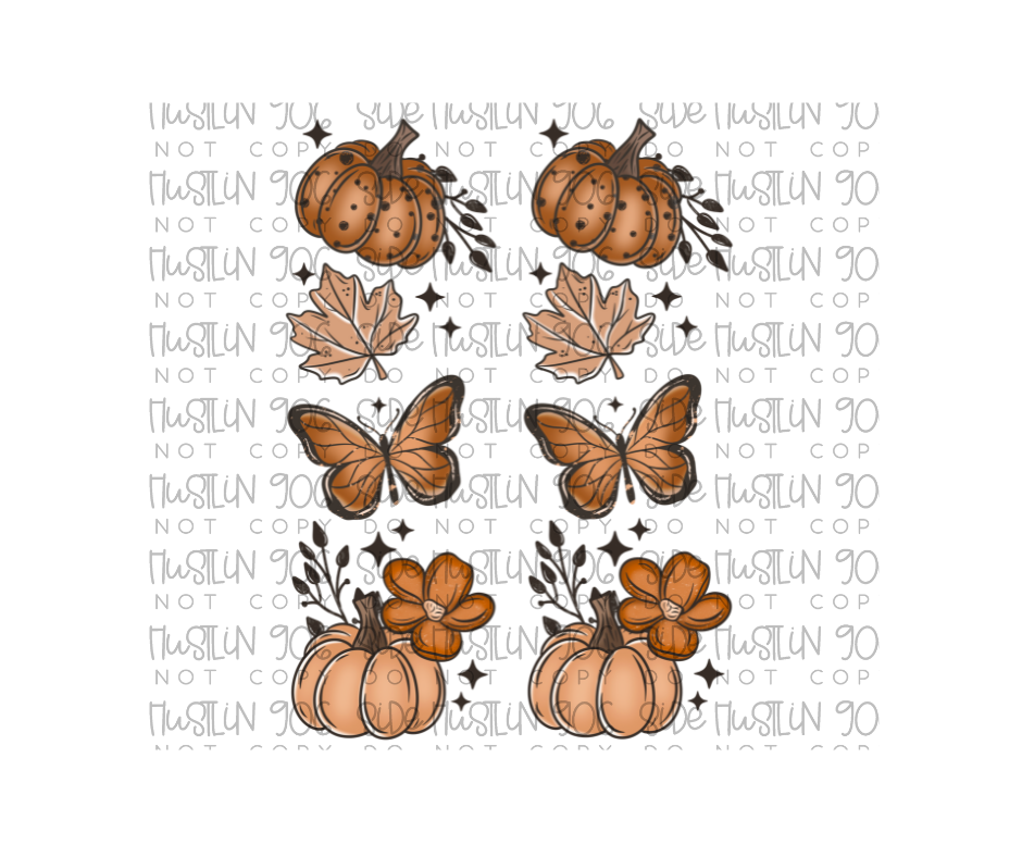 Fall Breeze Autumn Leaves Sleeve-Ready to Press Transfer