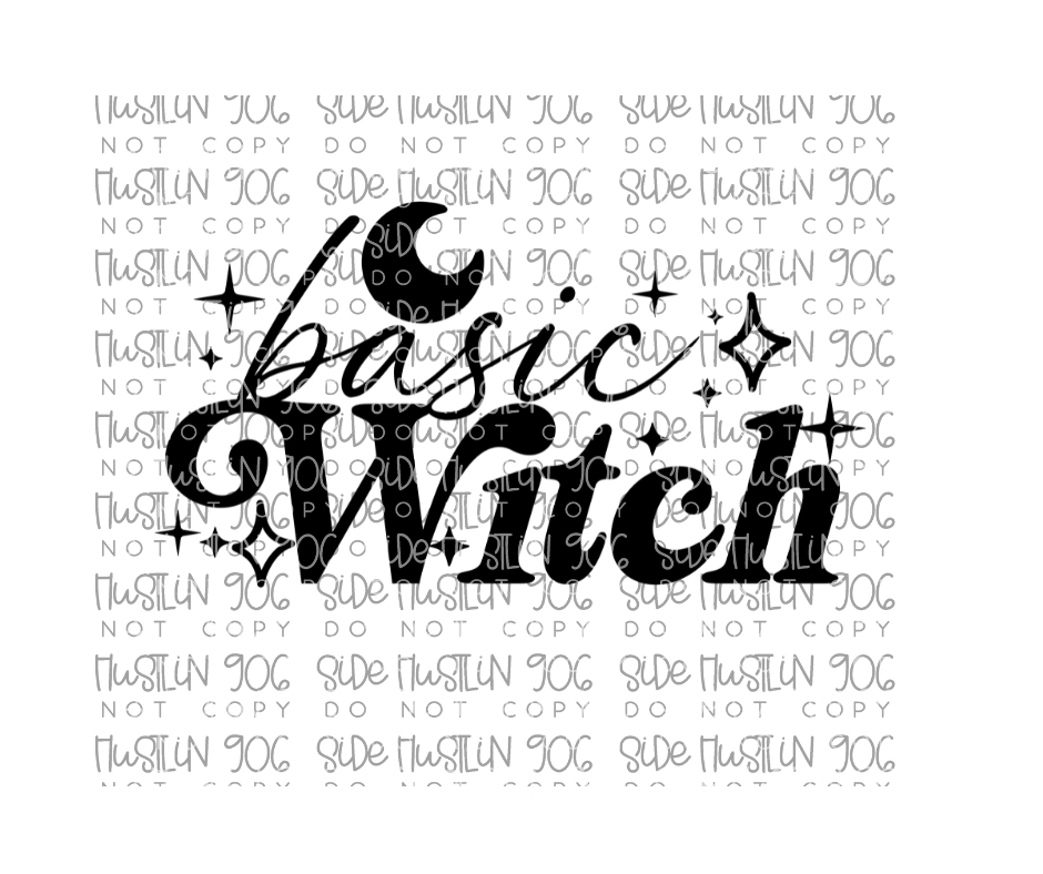 Basic Witch-Ready to Press Transfer