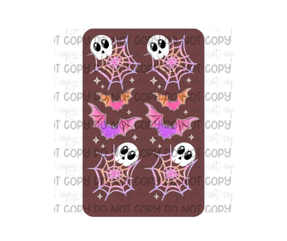 Colorful Spooky Sleeves-Ready to Press Transfer