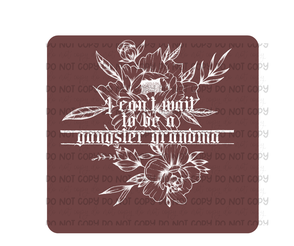 Gangster Grandma white-Ready to Press Transfer