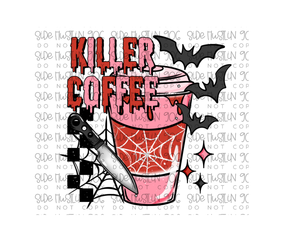 Killer Coffee-Ready to Press Transfer