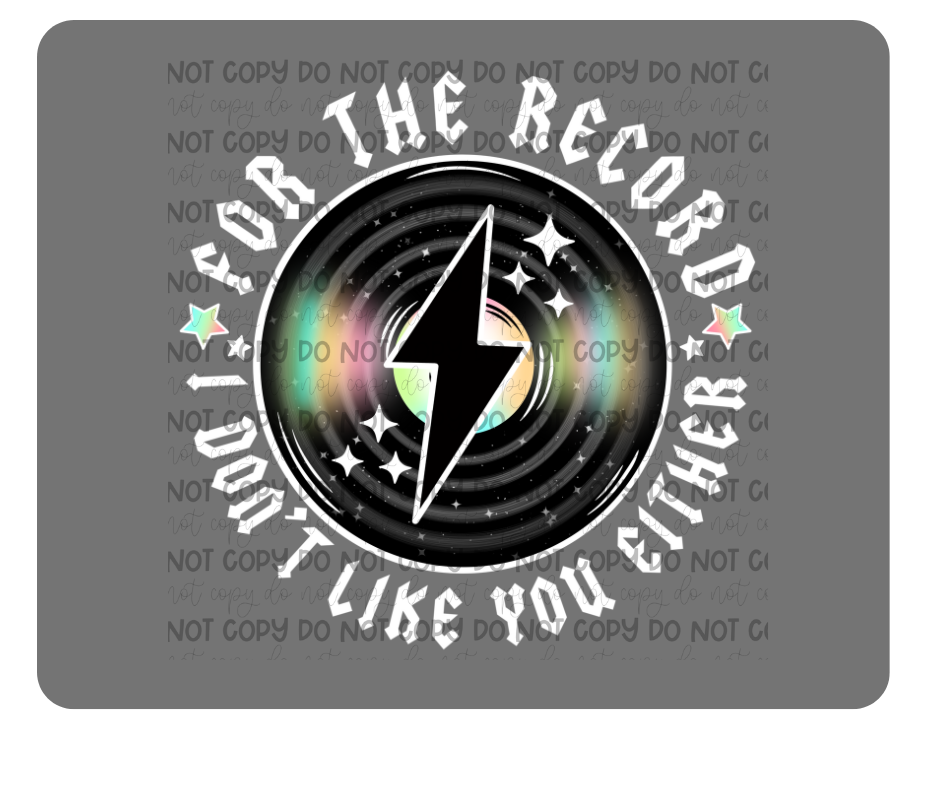 For the Record white-Ready to Press Transfer