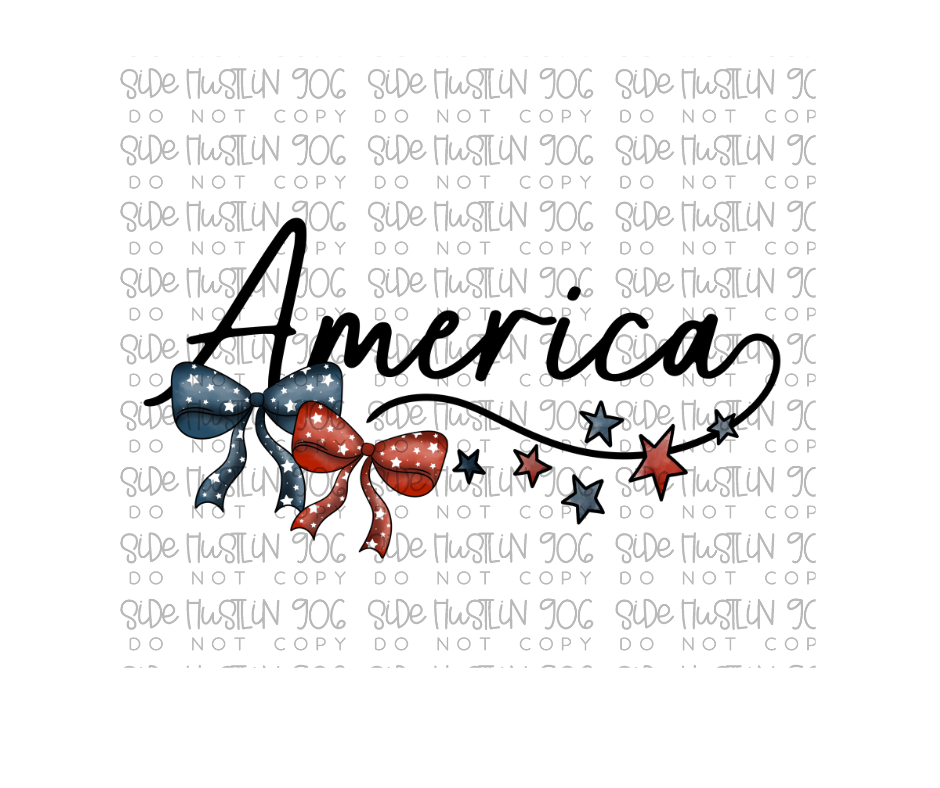 America Bows-Ready to Press Transfer
