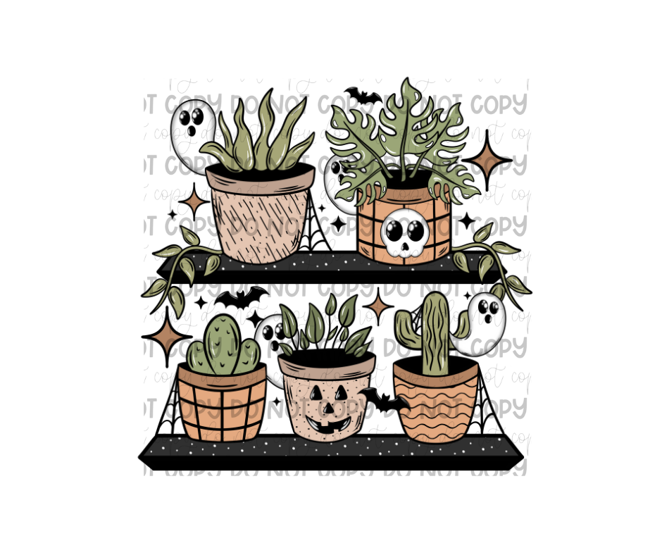 Spooky Plant Shelf-Ready to Press Transfer