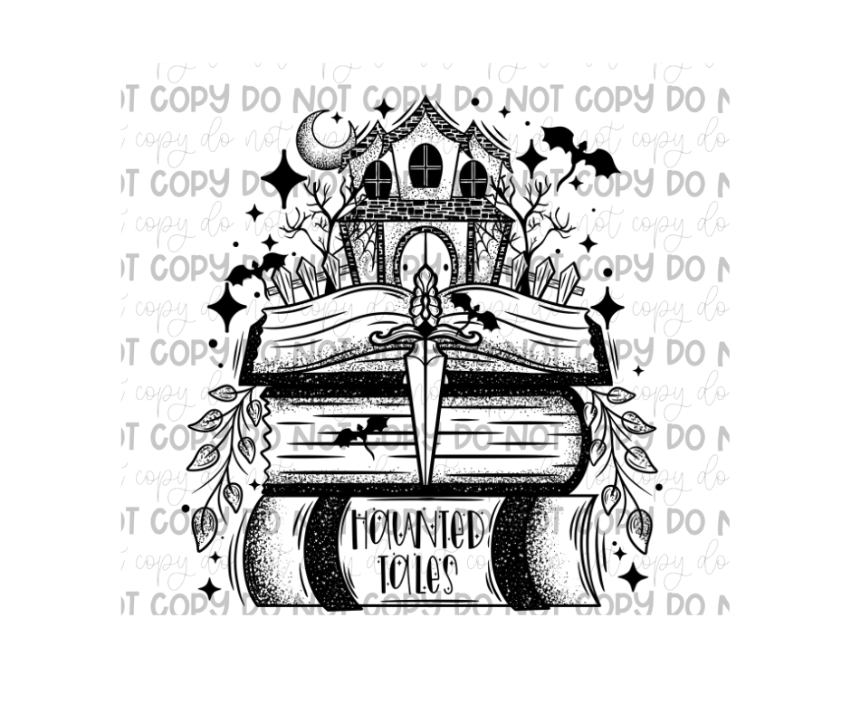 Haunted Tales black-Ready to Press Transfer