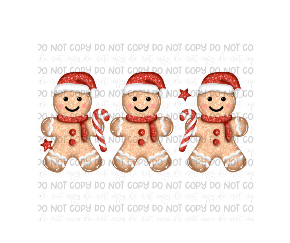 Gingerbread Men-Ready to Press Transfer