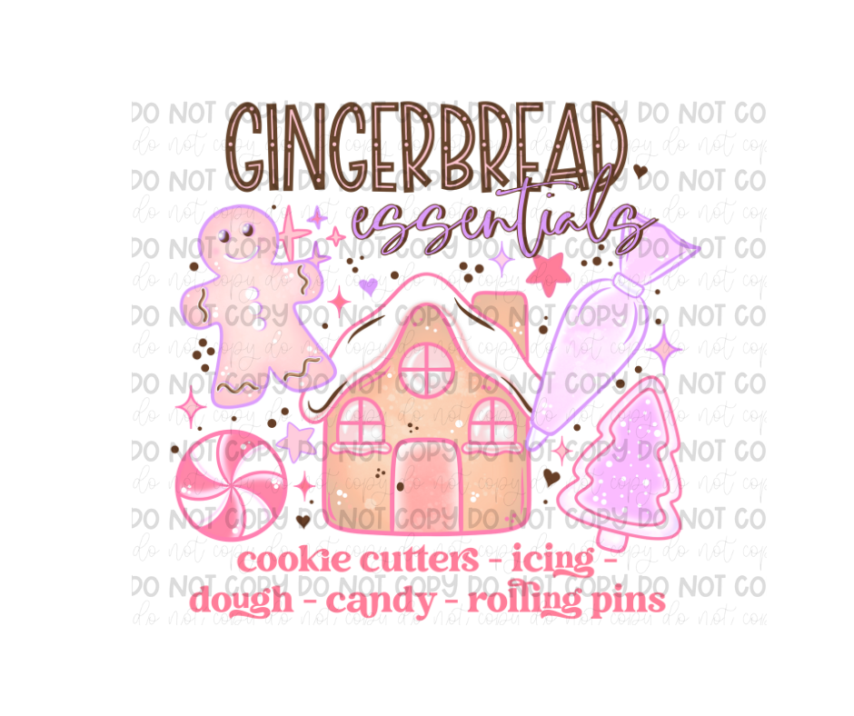 Pastel Gingerbread-Ready to Press Transfer