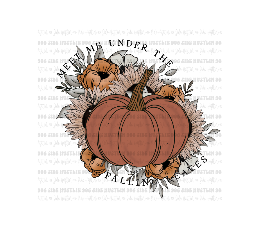 Under the Falling Leaves-Ready to Press Transfer