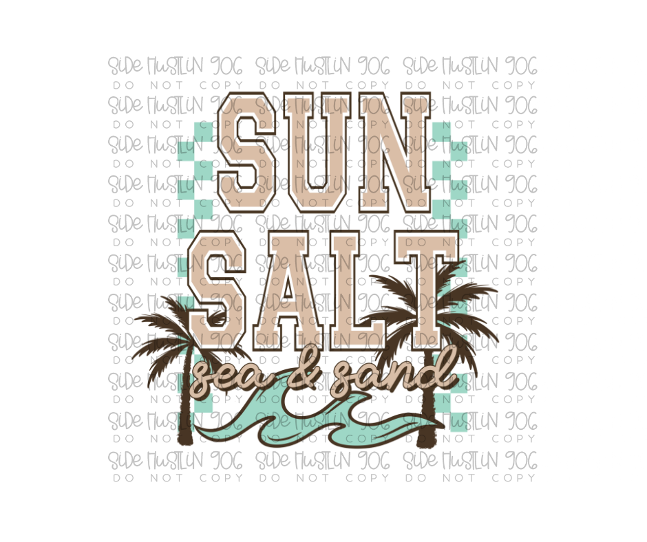 Sun Salt Sea Sand-Ready to Press Transfer