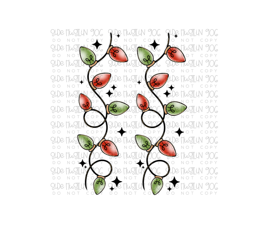 Very Merry Hot Mess Lights Sleeve-Ready to Press Transfer