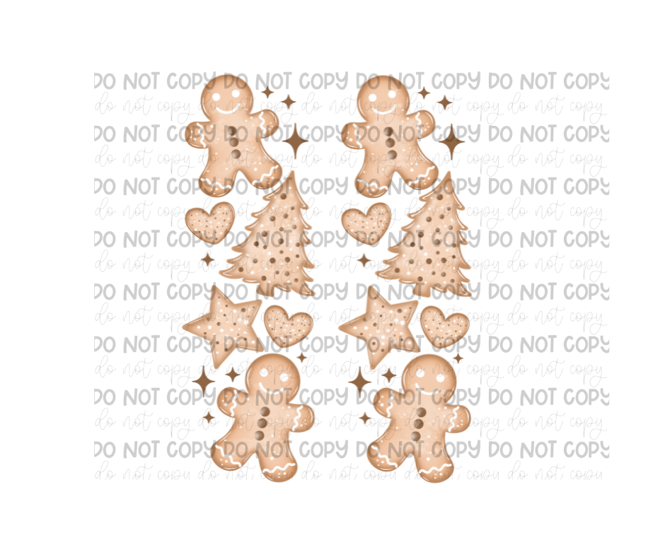 Christmas Cookie Sleeves-Ready to Press Transfer