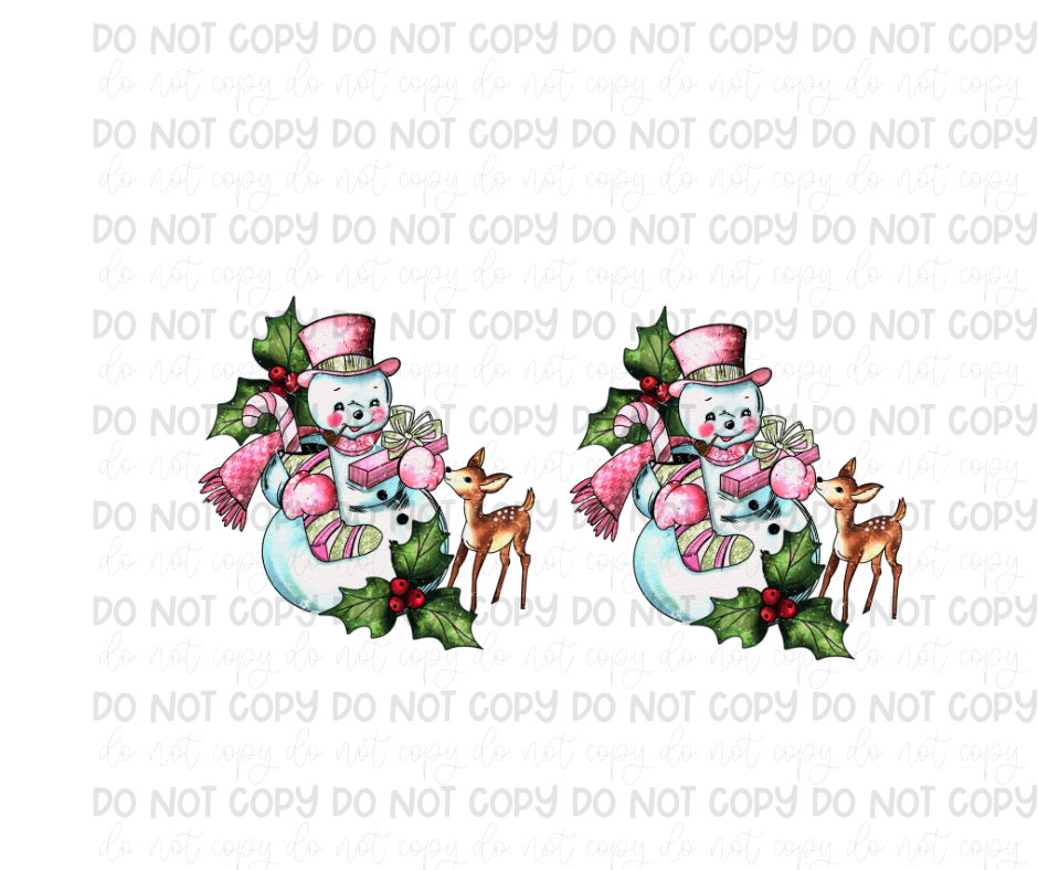 Snowman Sleeves-Ready to Press Transfer