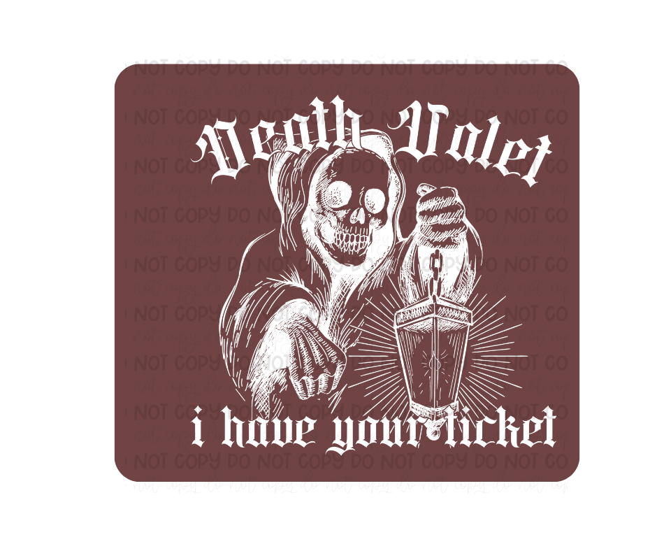 Death Valet white-Ready to Press Transfer