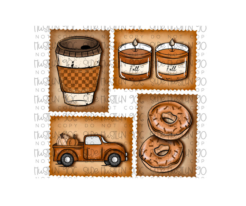 Fall Stamp-Ready to Press Transfer