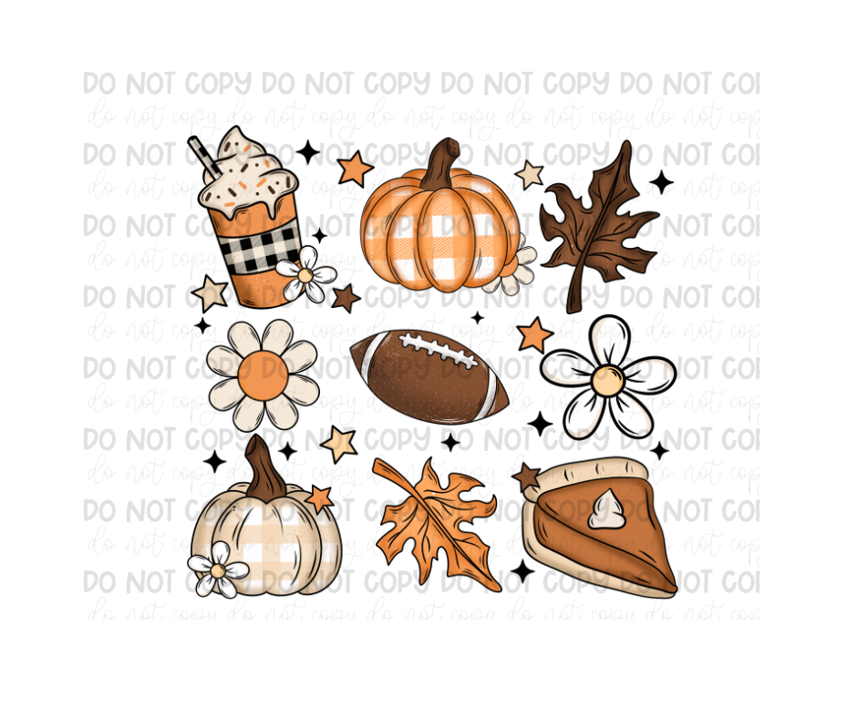 Fall Grid-Ready to Press Transfer