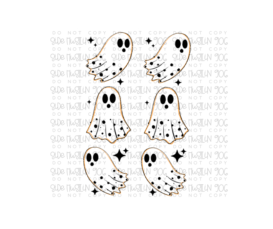 Boo Ghost Sleeve-Ready to Press Transfer
