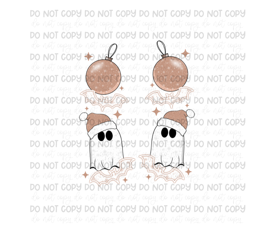 Santa Ghost Sleeves-Ready to Press Transfer