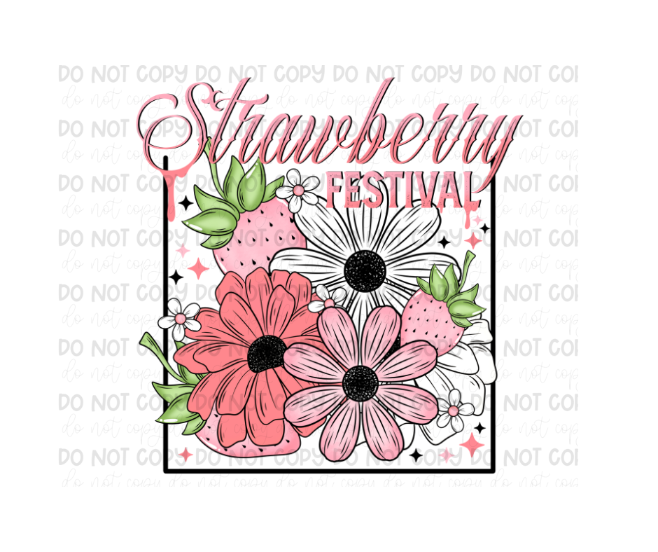 Strawberry Festival -Ready to Press Transfer