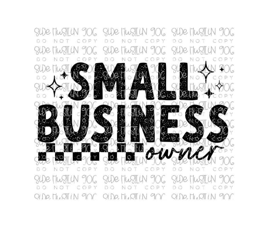 Small Business Owner black-Ready to Press Transfer