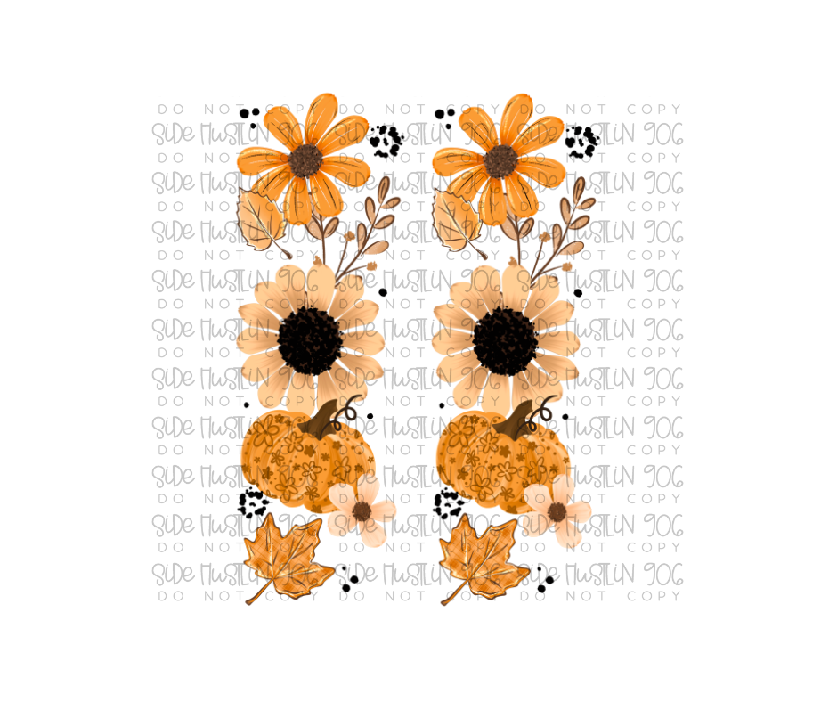 Fall Florals Sleeve-Ready to Press Transfer