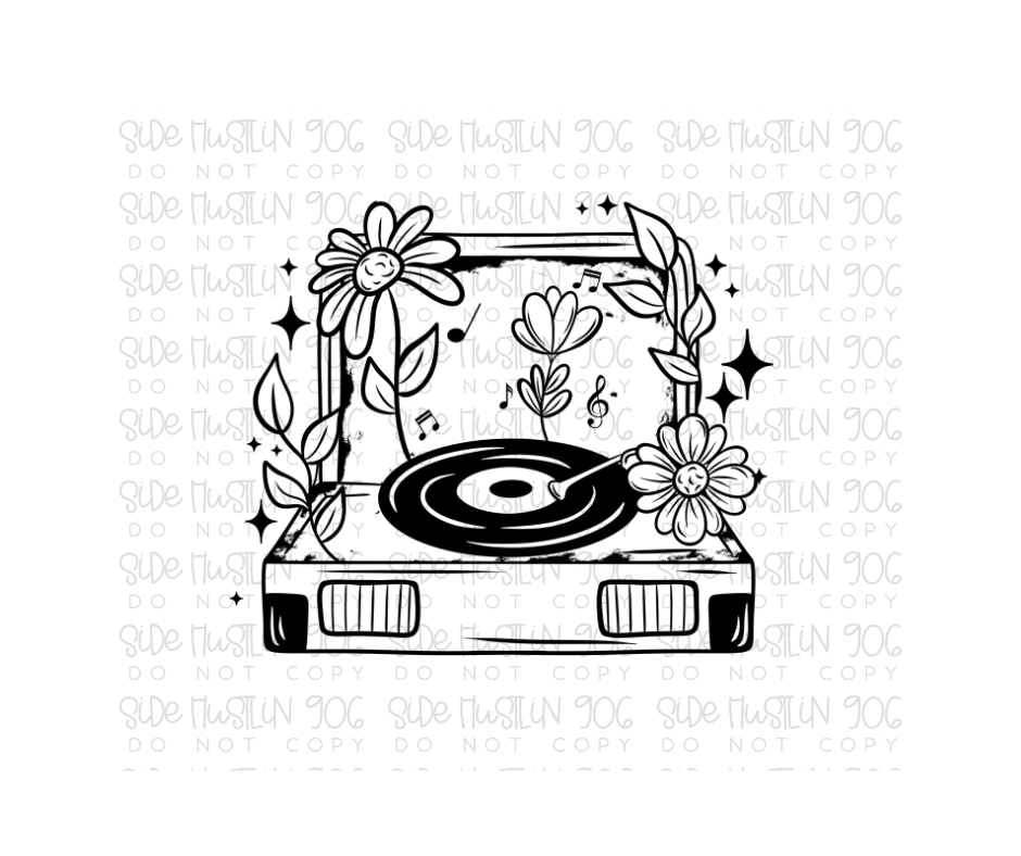 Music is my Escape no words single color-Ready to Press Transfer