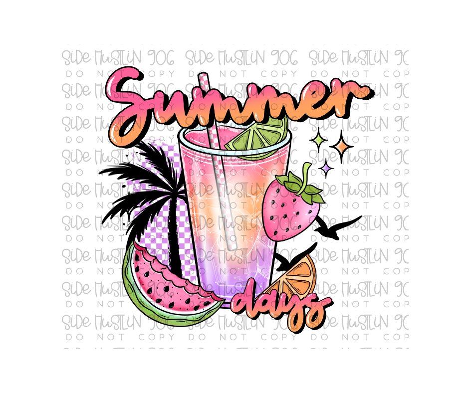Summer Days-Ready to Press Transfer