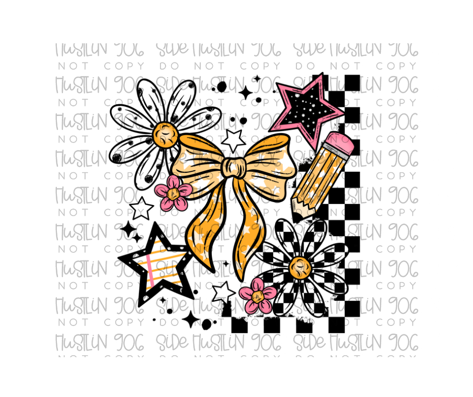 School Bow-Ready to Press Transfer