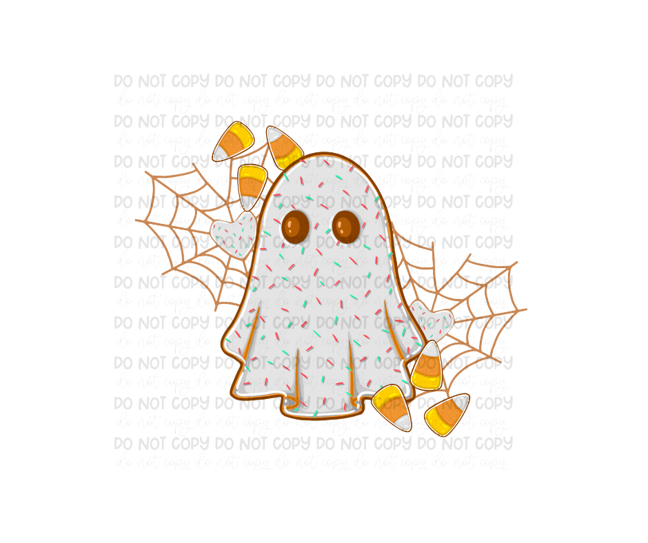 Gingerbread Ghostie-Ready to Press Transfer