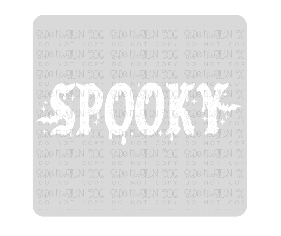 Spooky white-Ready to Press Transfer