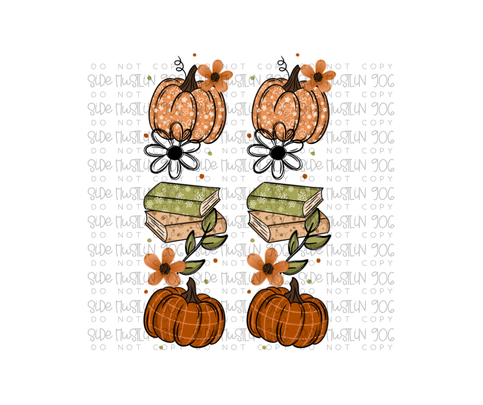 Fall in Love with Reading Sleeve-Ready to Press Transfer