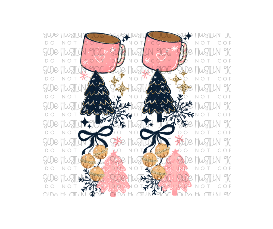 Pink Ticket to the North Pole Sleeve-Ready to Press Transfer