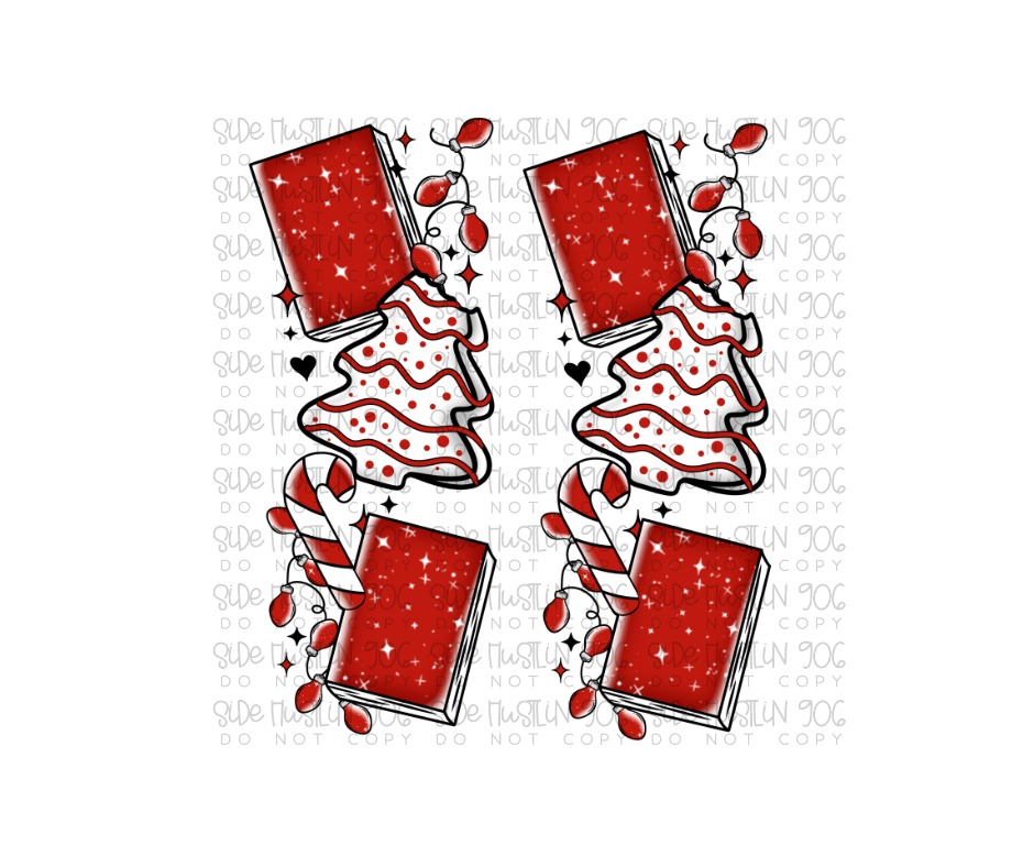 Christmas Ghistie with Book Sleeve-Ready to Press Transfer