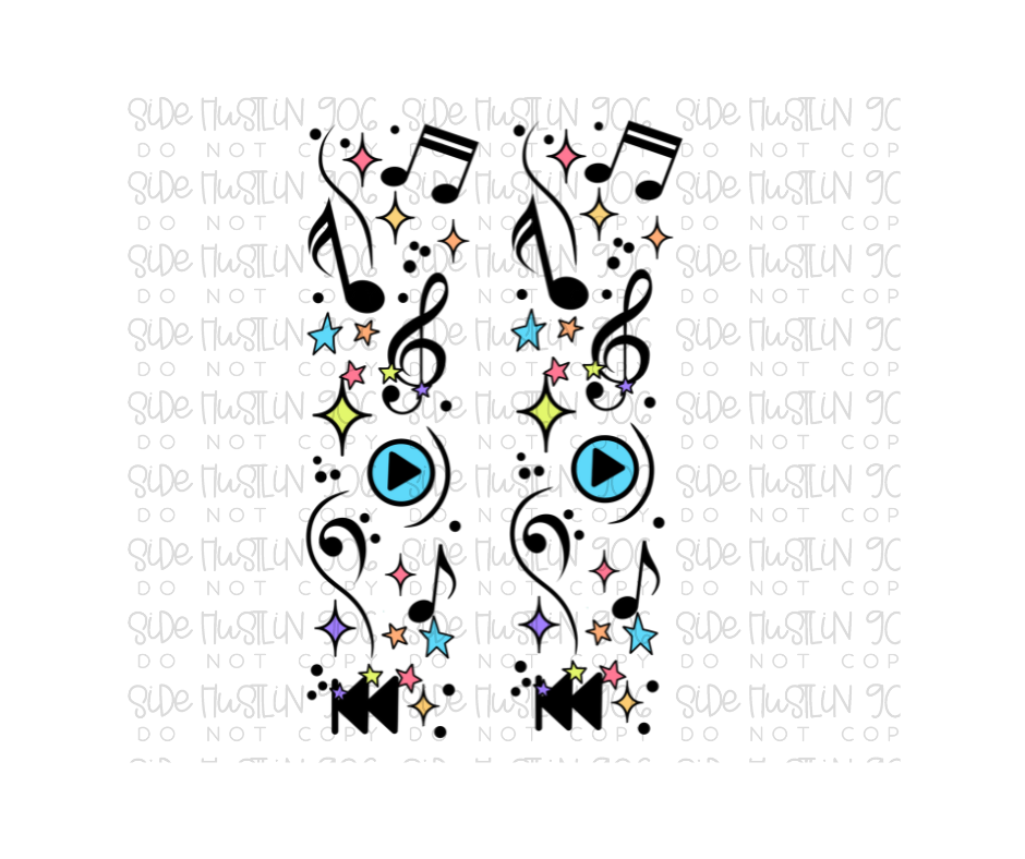 Lost in the Music Sleeves-Ready to Press Transfer