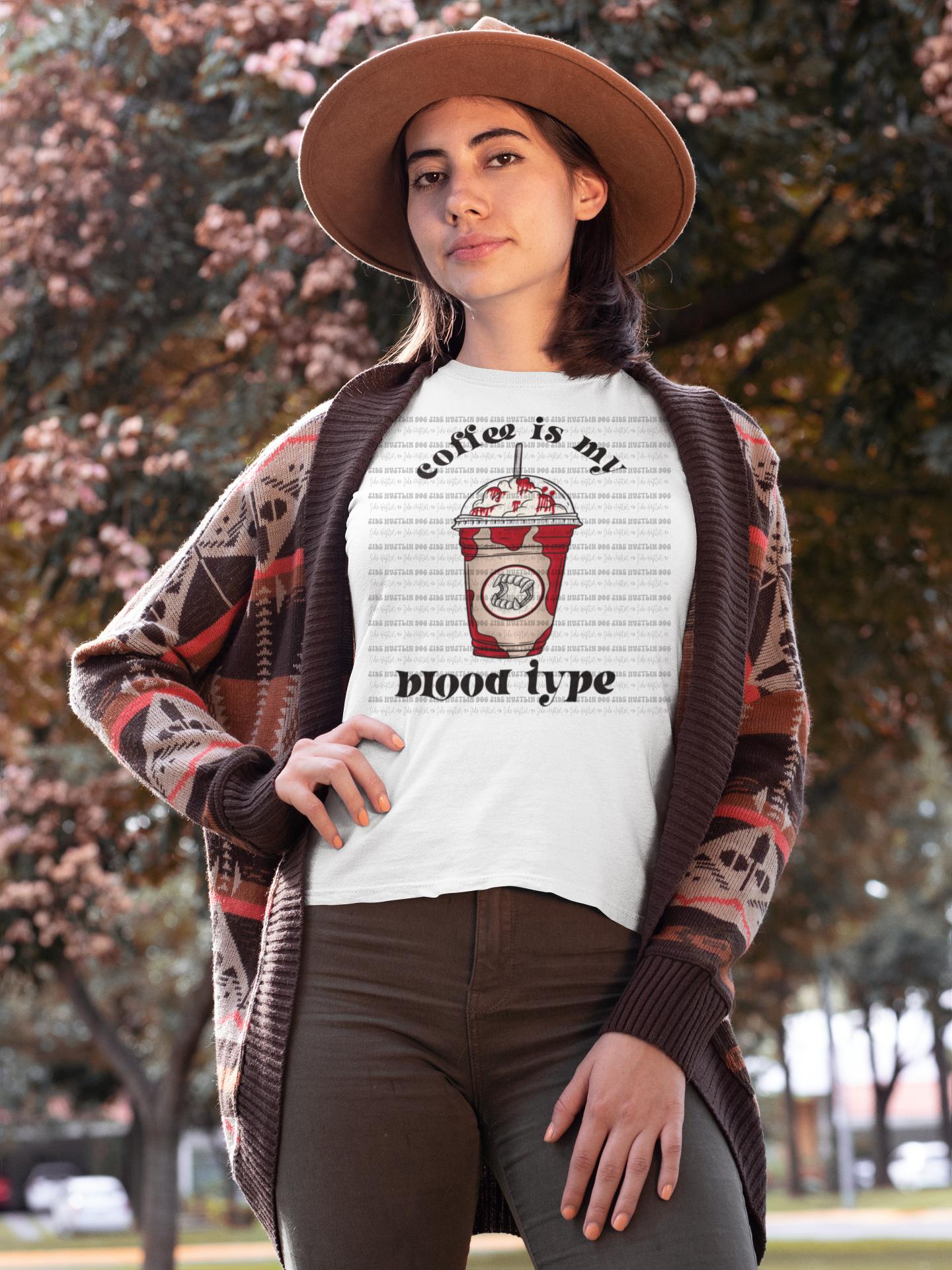 Coffee is my Blood type Tee