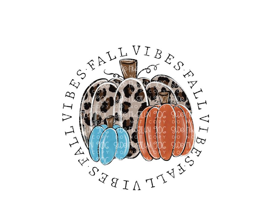 Fall Vibes (circle)-Ready to Press Transfer