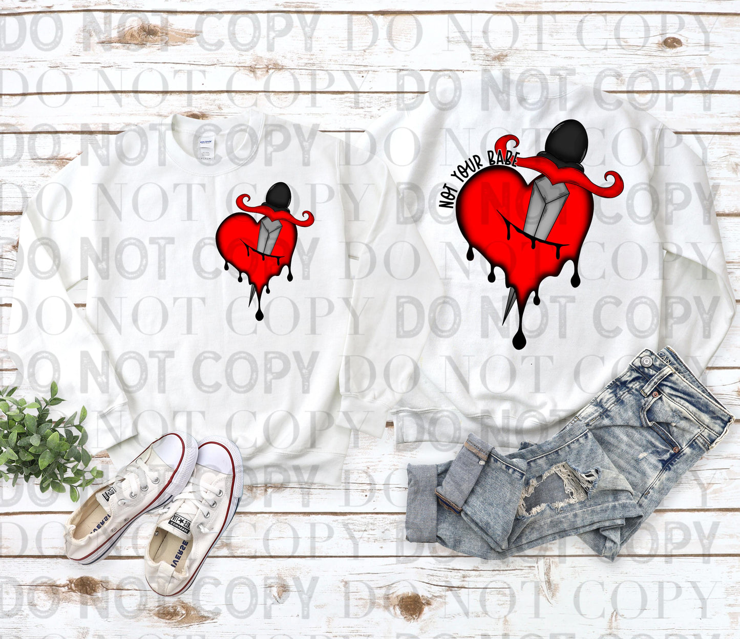 Not Your Babe Crew Sweatshirt