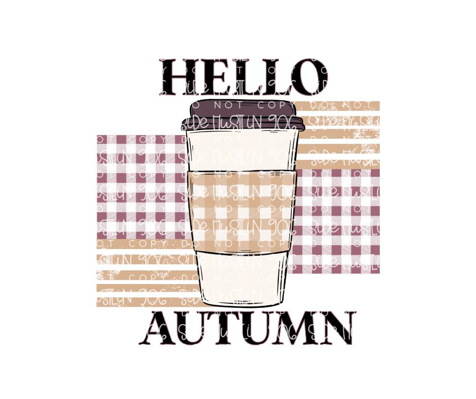 Hello Autumn-Ready to Press Transfer
