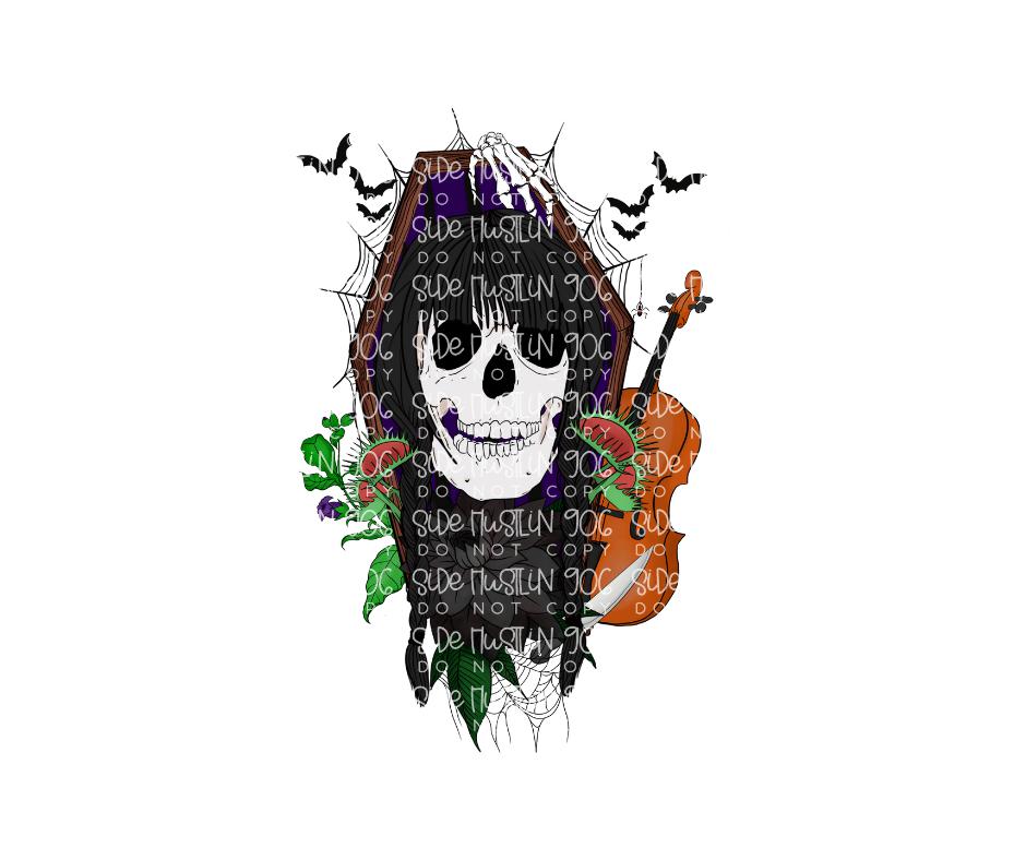 Wednesday Addams skellie-Ready to Press Transfer