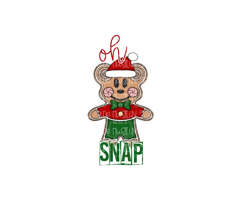 Oh Snap gingerbread-Ready to Press Transfer