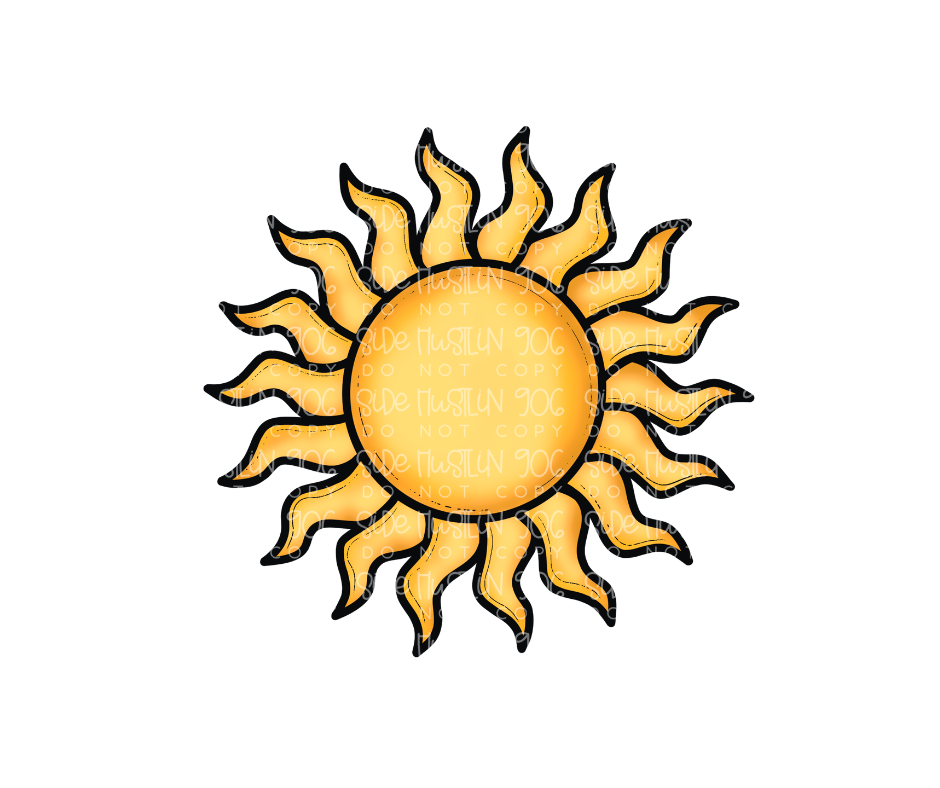 Sunburnt -Ready to Press Transfer