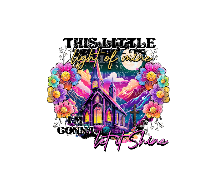This little Light of Mine-Ready to Press Transfer