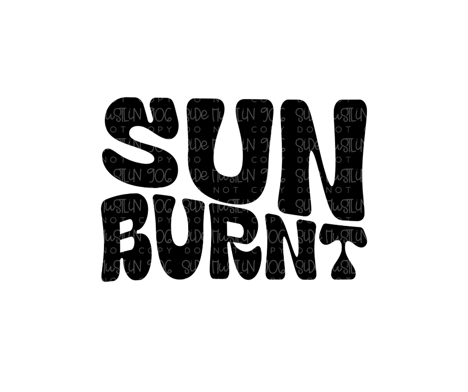 Sun Burnt-Ready to Press Transfer