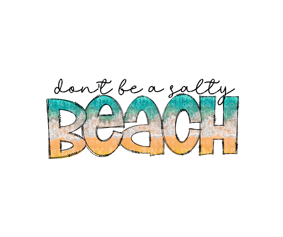 Salty Beach-Ready to Press Transfer