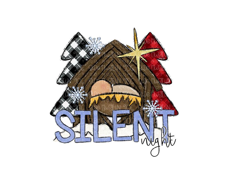 Silent Night-Ready to Press Transfer