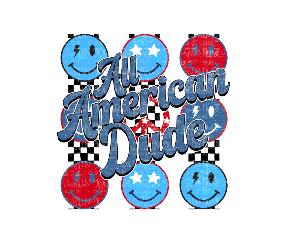 All American Dude-Ready to Press Transfer