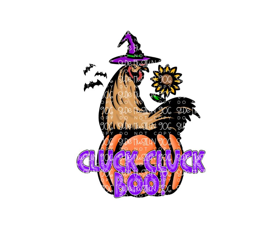 Cluck Cluck Boo-Ready to Press Transfer