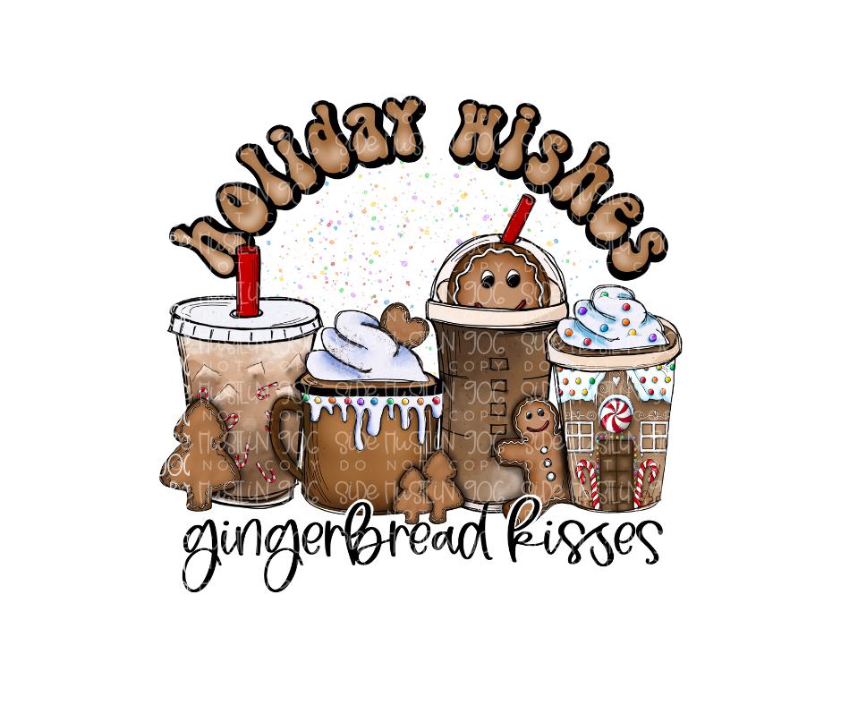 Gingerbread Kisses-Ready to Press Transfer