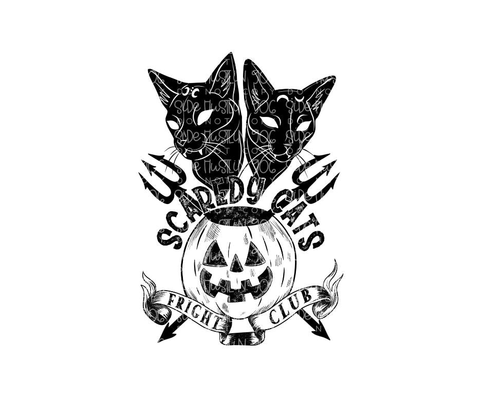 Scaredy Cat Freight Club-Ready to Press Transfer