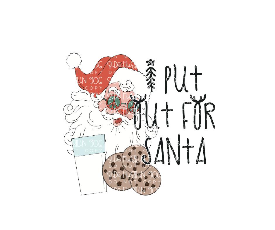 I put out for Santa groovy-Ready to Press Transfer
