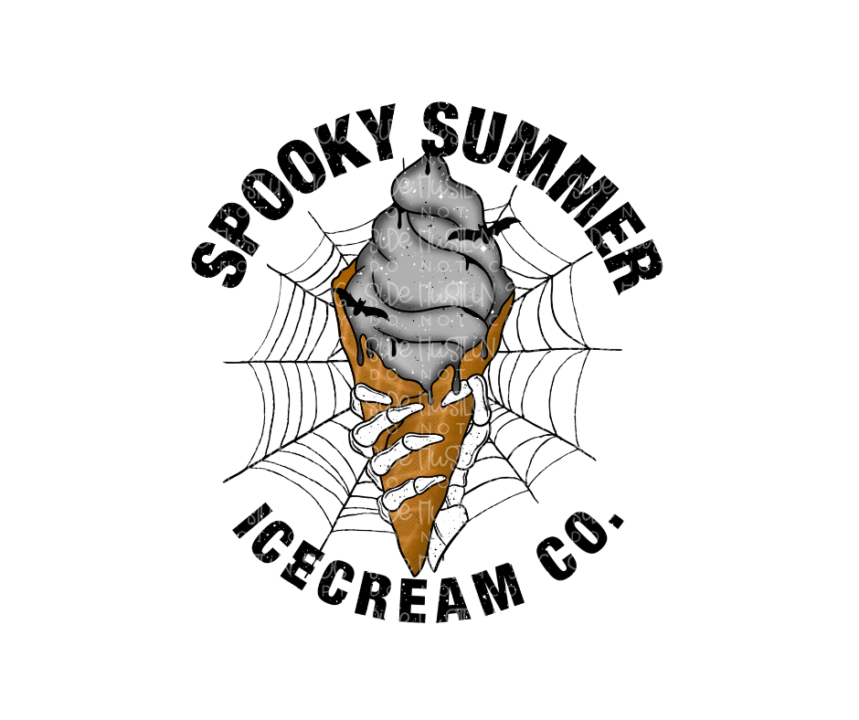 Spooky Summer Ice Cream Co-Ready to Press Transfer